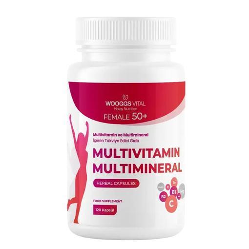 Resim Wooggs Vital Multivitamin ve Multimineral Female 50+ İteg 120 Kapsül