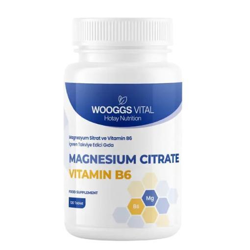 Resim Wooggs Vital Magnesiyum Sitrat Ve Vitamin B6 İteg 120 Tablet
