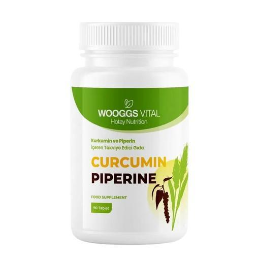 Resim Wooggs Vital Kurkumin ve Piperin 90 Tablet