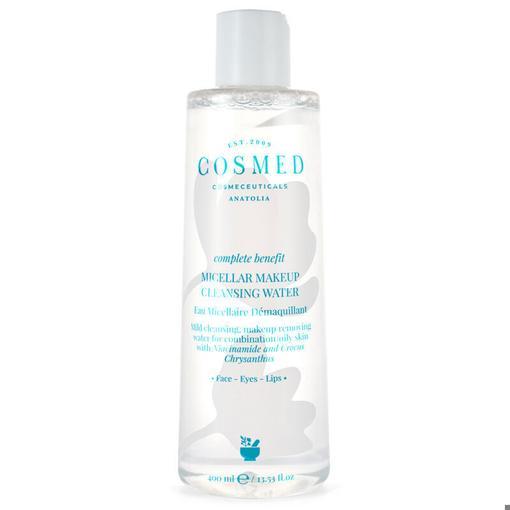 Resim Cosmed Complete Benefit Yağlı/Karma Ciltler için Makyaj Temizleyici Micellar Su 400 ml