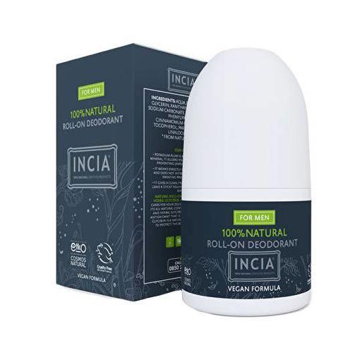 Resim Incia Roll On Deodorant Erkeler İçin Ter Kokusu Önleyici Lekesiz 50 ml