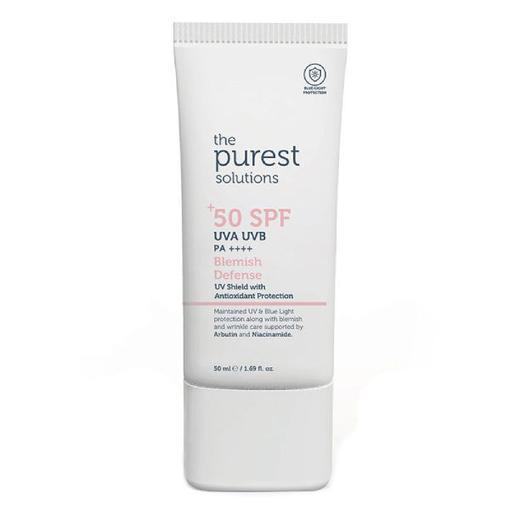 Resim The Purest Solutions Blemish Defense Antioksidan Destekli Lekeli Ciltler İçin Güneş Kremi SPF50+ 50 ml