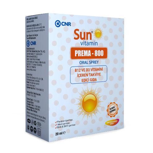 Resim Sun Vitamin Prema 800 Oral Sprey 20 ml