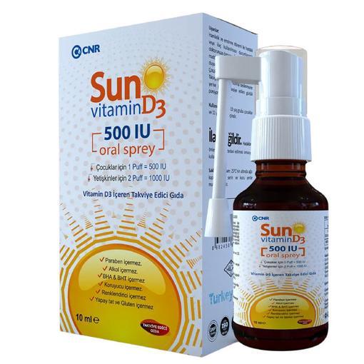 Resim Sun Vitamin Sprey D3 500 UI 10 ml