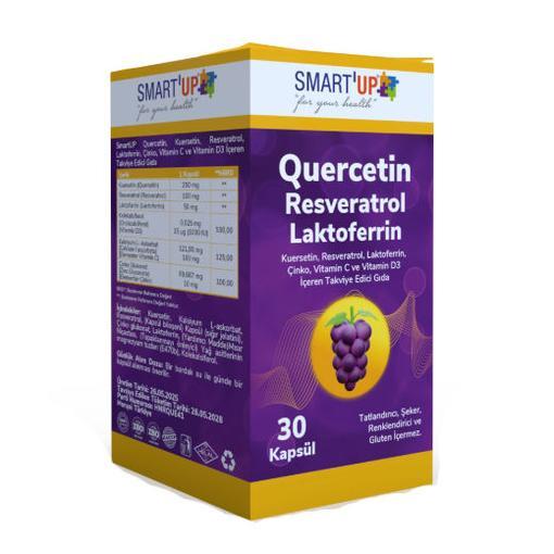 Resim Smart Up Quercetin Resveratrol Laktoferrin 30 Kapsül