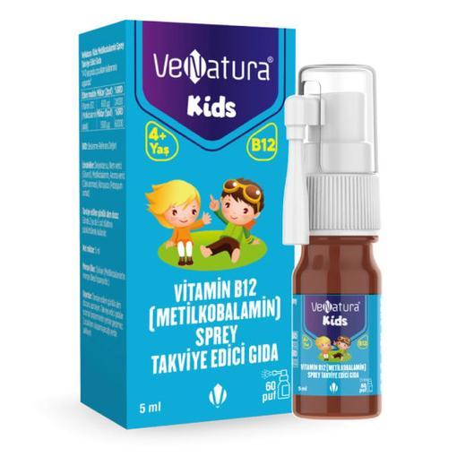 Resim Venatura Kids B12 Metilkobalamin 5 ml Sprey