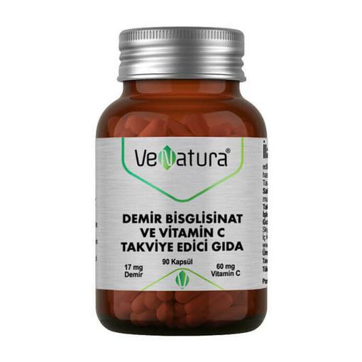 Resim Venatura Demir Bisglisinat Ester Vitamin C 90 Kapsül