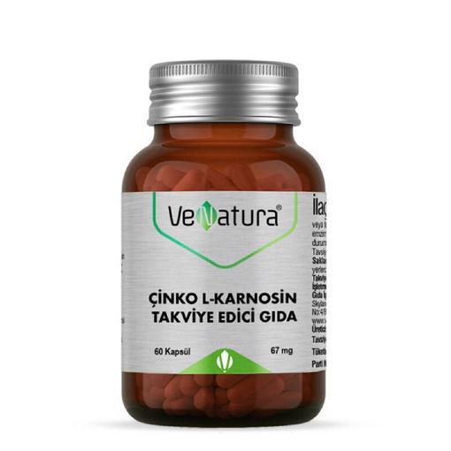 Resim Venatura Çinko L-Karnosin 67 mg 60 Kapsül