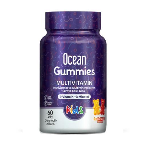 Resim Ocean Gummies Multivitamin Kids 60 Çiğnenebilir Jel Form