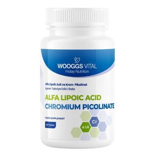 Resim Wooggs Vital Alfa Lipoic Asit Ve Chromium Picolinate İteg 60 Tablet