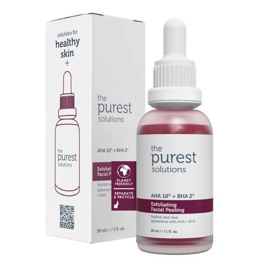 Resim The Purest Solutions Canlandırıcı & Cilt Tonu Eşitleyici Yüz Peeling Serum 30 ml (AHA 10% + BHA 2%)