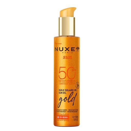 Resim Nuxe Sun - Altın Işıltılı Bronzlaştırıcı Güneş Koruyucu Yağ SPF50 150 ml