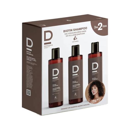 Resim Dermoskin Biotin Şampuan Saç Dökülmesine Karşı Kadın 200 ml - 3 Al 2 Öde
