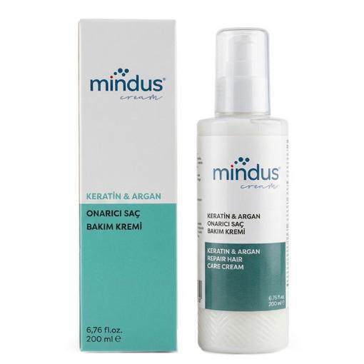 Resim Mindus Keratin & Argan Onarıcı Saç Bakım Kremi 200 ml
