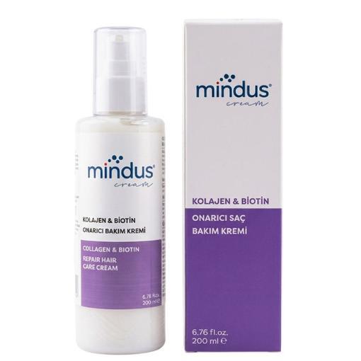 Resim Mindus Kolajen & Biotin Onarıcı Saç Bakım Kremi 200 ml