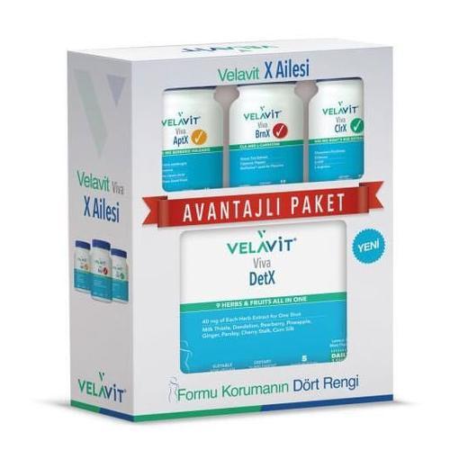 Resim Velavit Viva Aptx + Brnx + Clrx + Detx Diyet Paketi 180 Tablet - 5 Shots