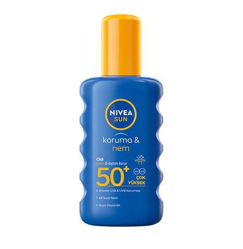 Resim Nivea Sun Güneş Spreyi Koruma & Nem Nemlendirici SPF50+ 200 ml